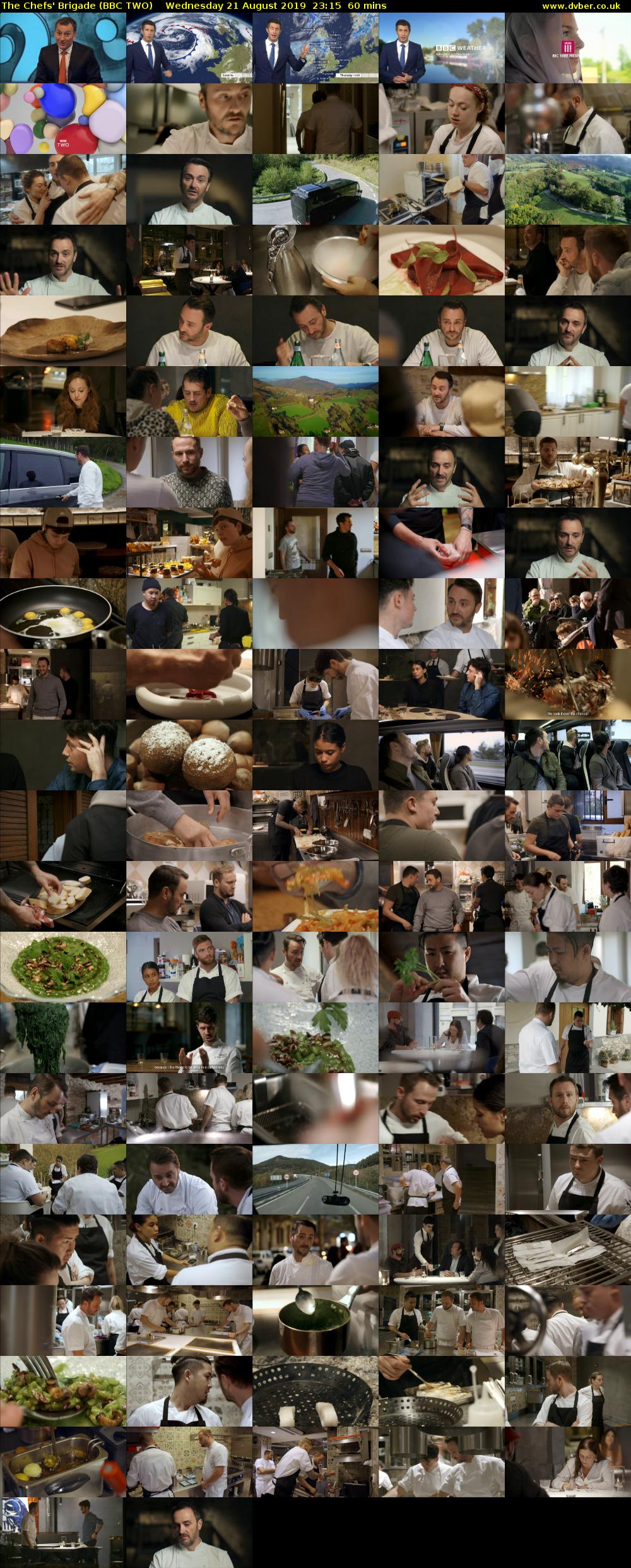 The Chefs' Brigade (BBC TWO) Wednesday 21 August 2019 23:15 - 00:15