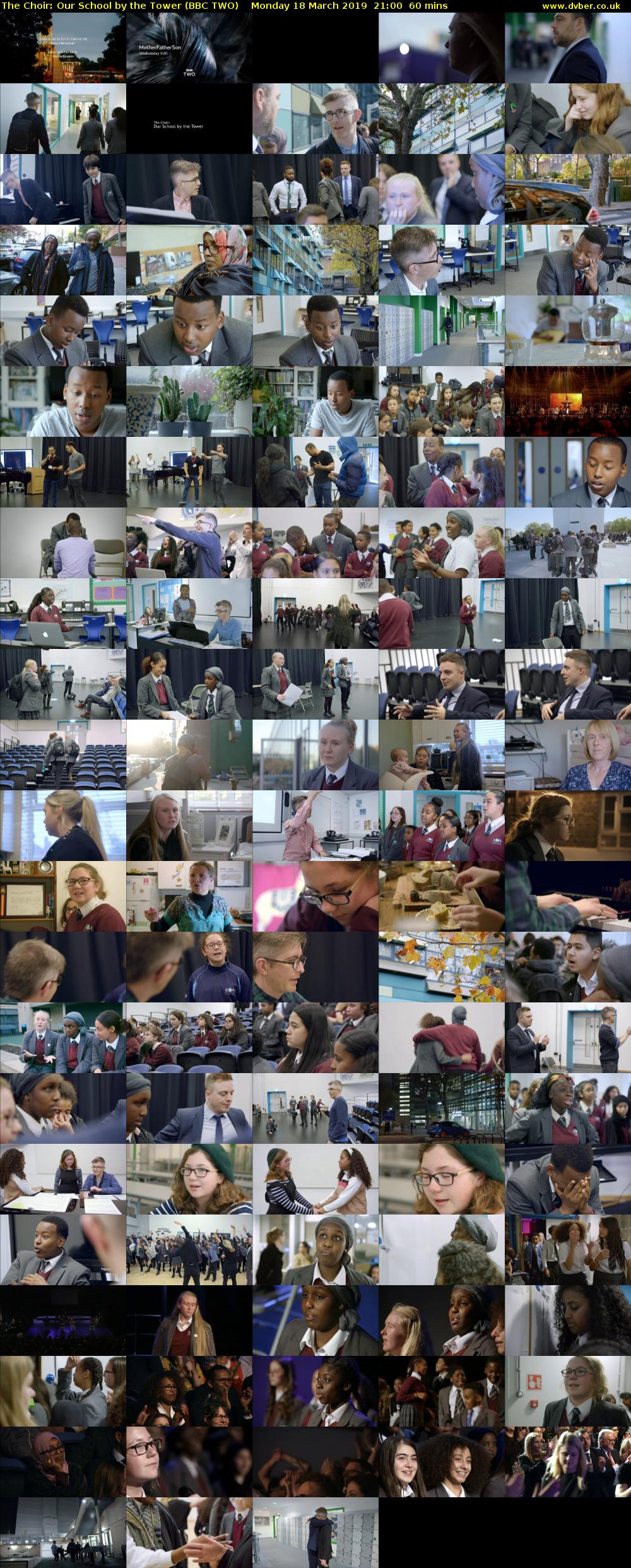 The Choir: Our School by the Tower (BBC TWO) Monday 18 March 2019 21:00 - 22:00