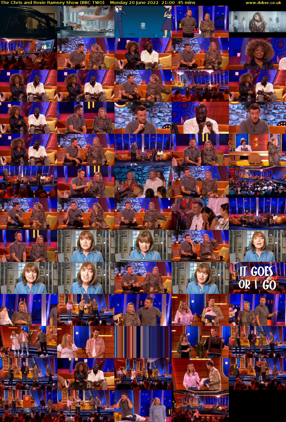 The Chris and Rosie Ramsey Show (BBC TWO) Monday 20 June 2022 21:00 - 21:45
