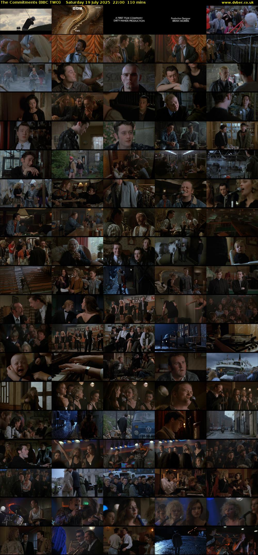 The Commitments (BBC TWO) Saturday 19 July 2025 22:00 - 23:50