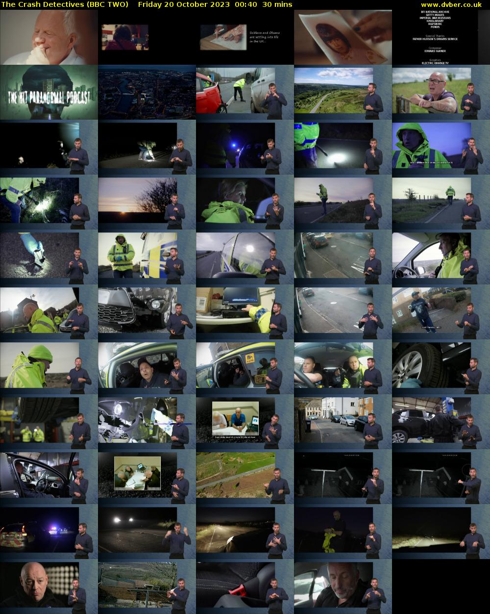 The Crash Detectives (BBC TWO) Friday 20 October 2023 00:40 - 01:10
