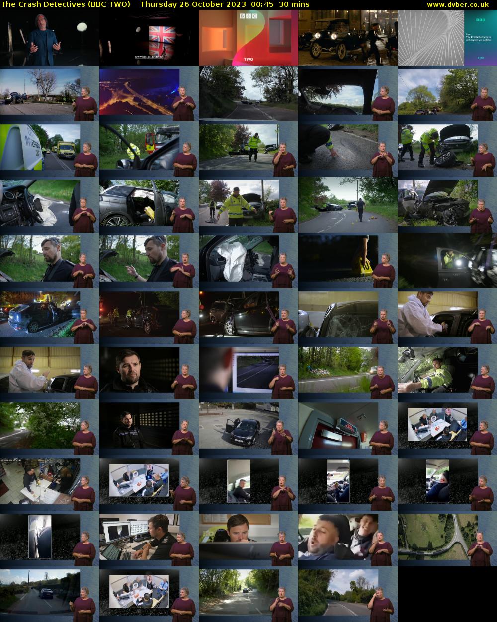 The Crash Detectives (BBC TWO) Thursday 26 October 2023 00:45 - 01:15
