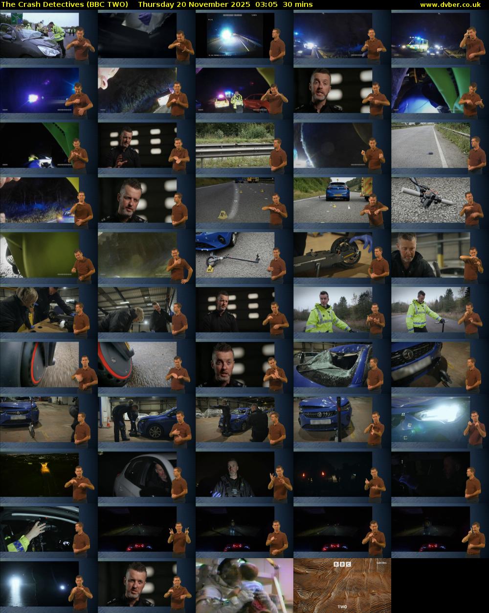The Crash Detectives (BBC TWO) Thursday 20 November 2025 03:05 - 03:35