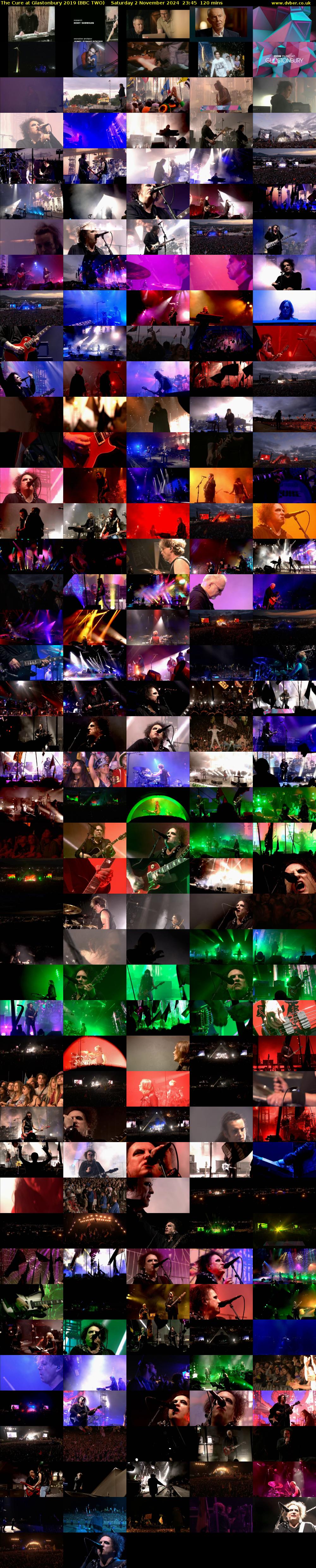 The Cure at Glastonbury 2019 (BBC TWO) Saturday 2 November 2024 23:45 - 01:45