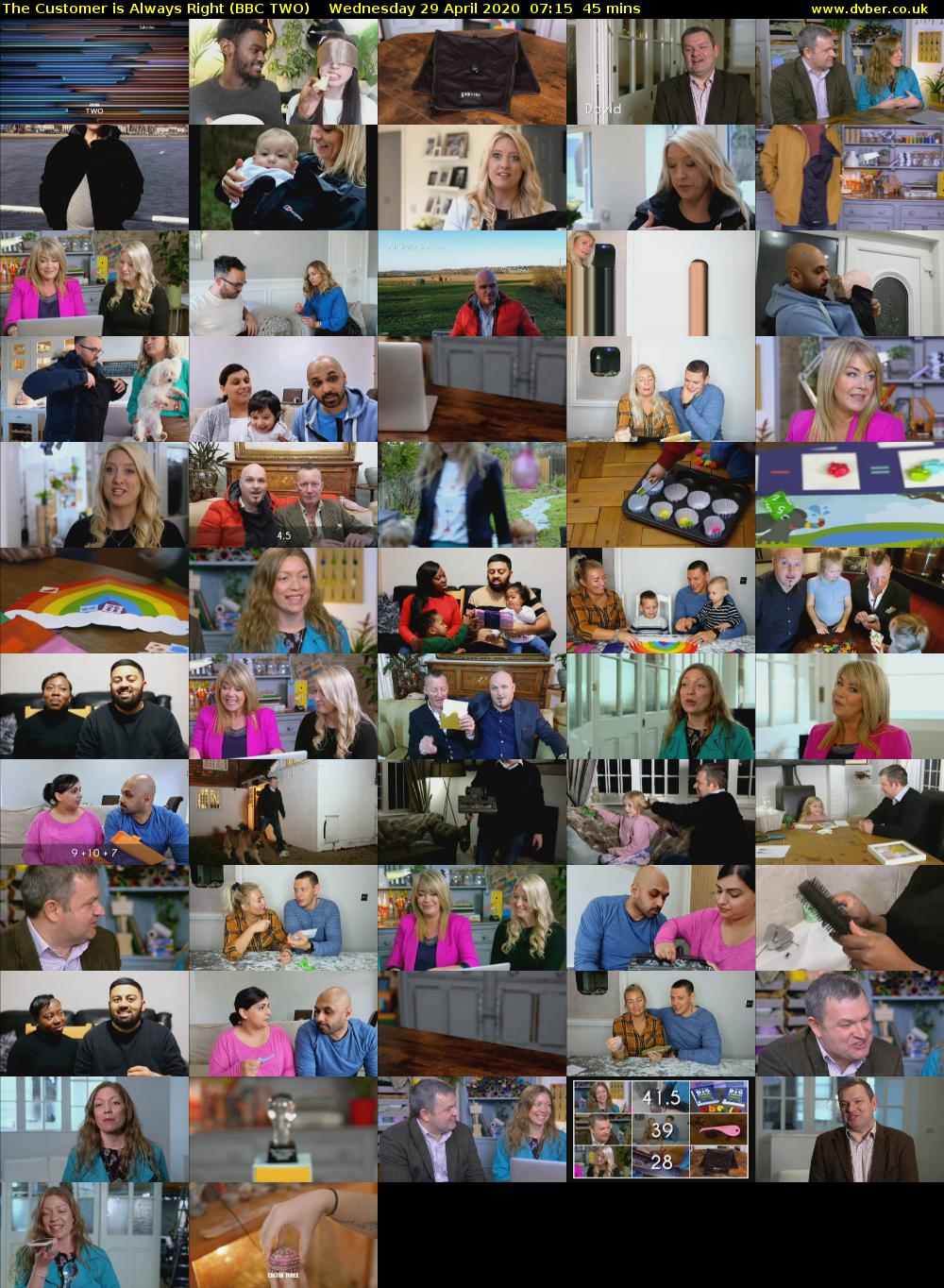 The Customer Is Always Right (BBC TWO) Wednesday 29 April 2020 07:15 - 08:00