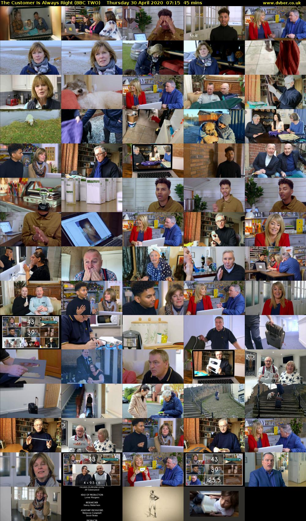 The Customer Is Always Right (BBC TWO) Thursday 30 April 2020 07:15 - 08:00