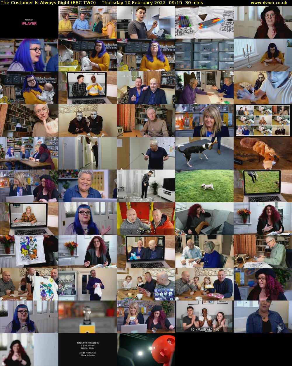 The Customer Is Always Right (BBC TWO) Thursday 10 February 2022 09:15 - 09:45