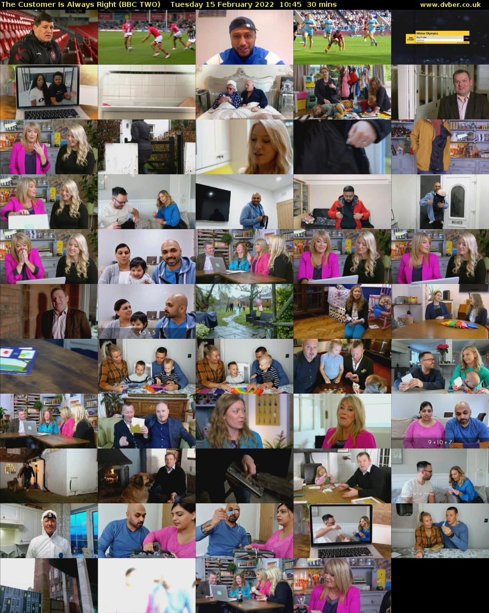 The Customer Is Always Right (BBC TWO) Tuesday 15 February 2022 10:45 - 11:15