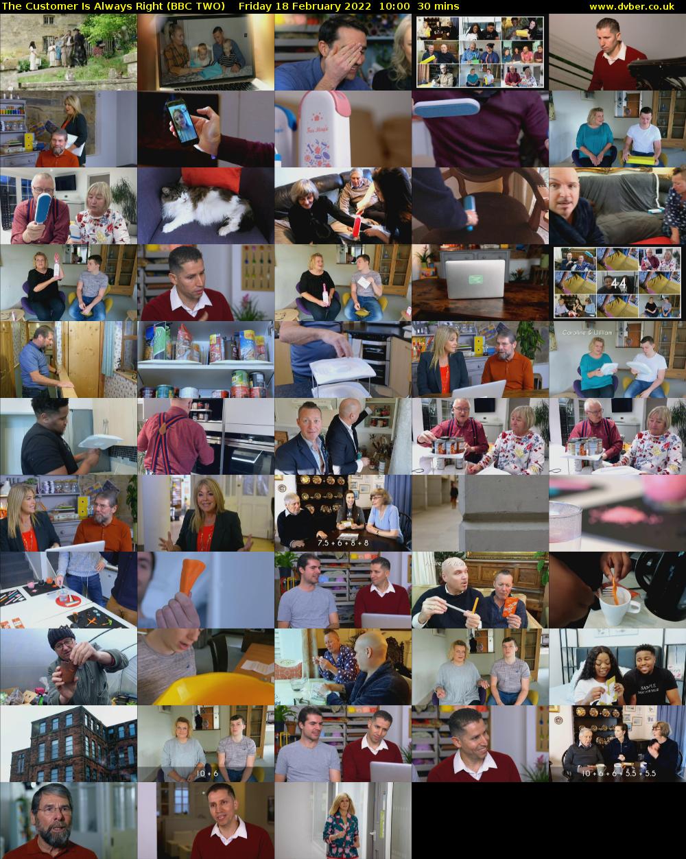 The Customer Is Always Right (BBC TWO) Friday 18 February 2022 10:00 - 10:30