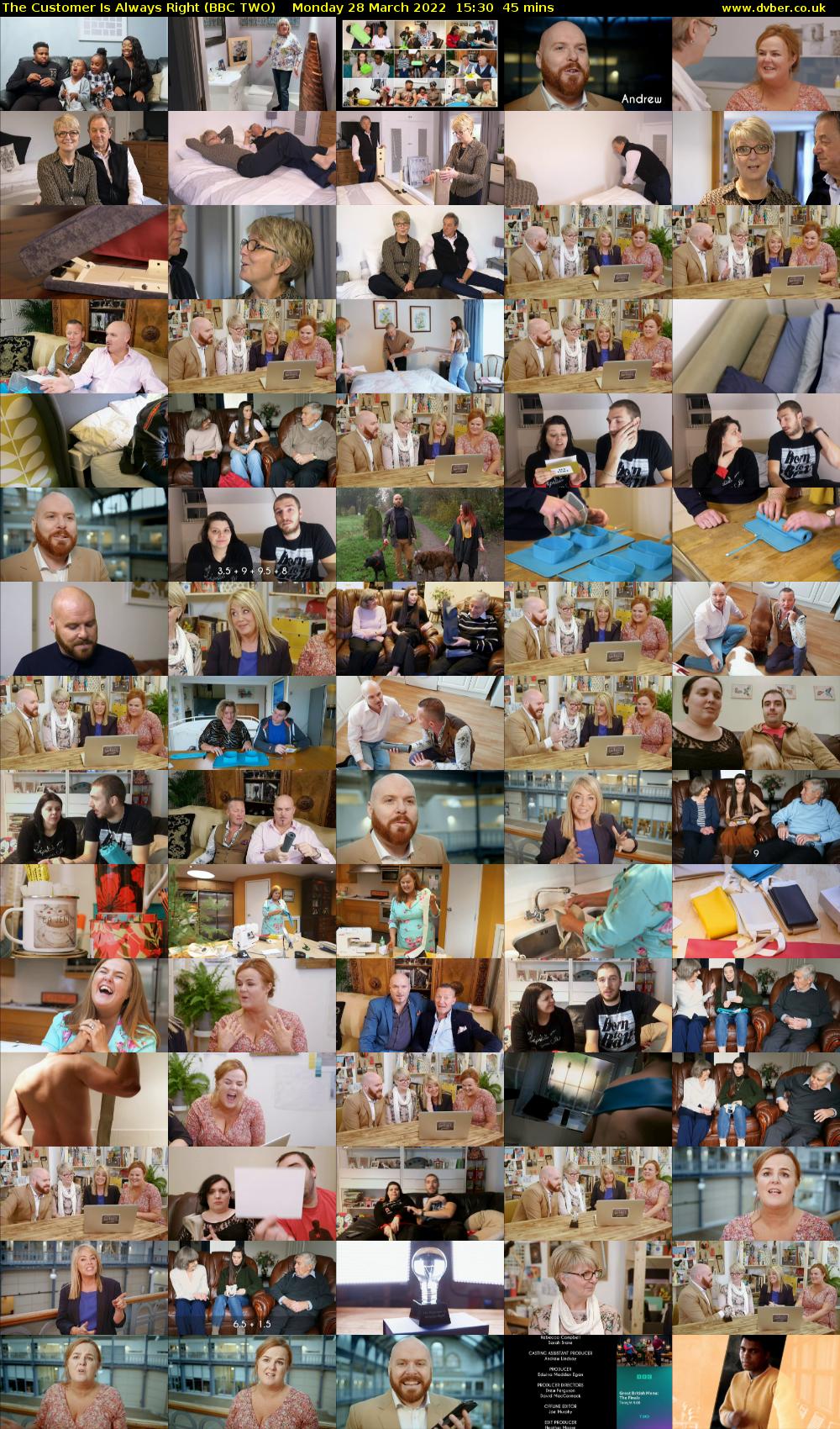 The Customer Is Always Right (BBC TWO) Monday 28 March 2022 15:30 - 16:15