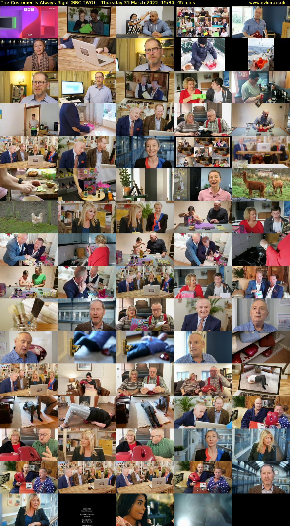 The Customer Is Always Right (BBC TWO) Thursday 31 March 2022 15:30 - 16:15