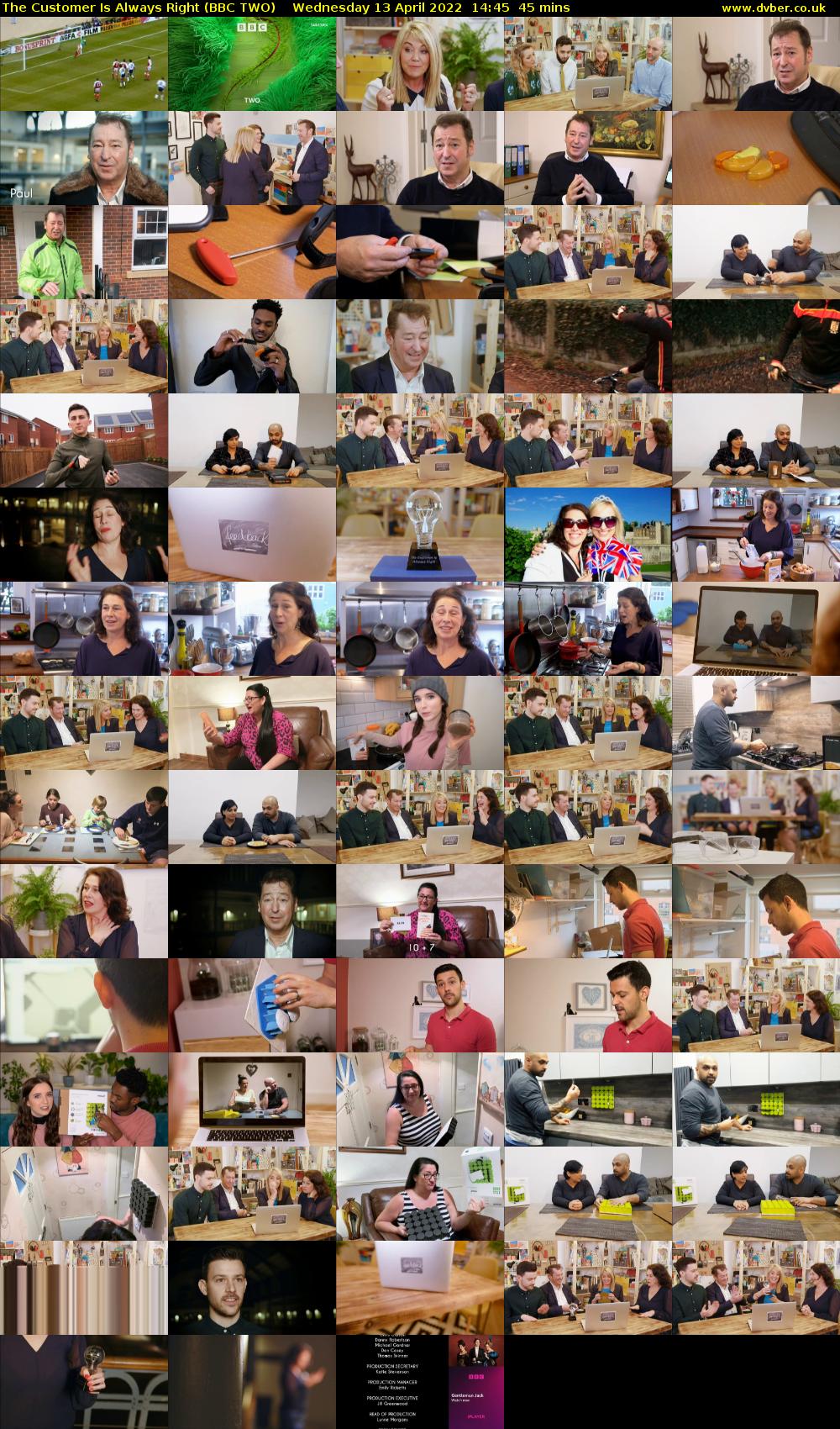 The Customer Is Always Right (BBC TWO) Wednesday 13 April 2022 14:45 - 15:30