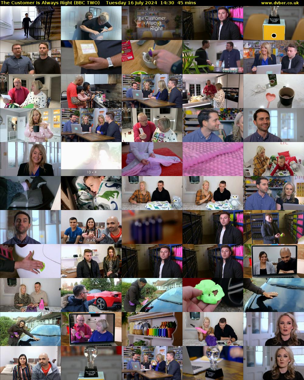 The Customer Is Always Right (BBC TWO) Tuesday 16 July 2024 14:30 - 15:15