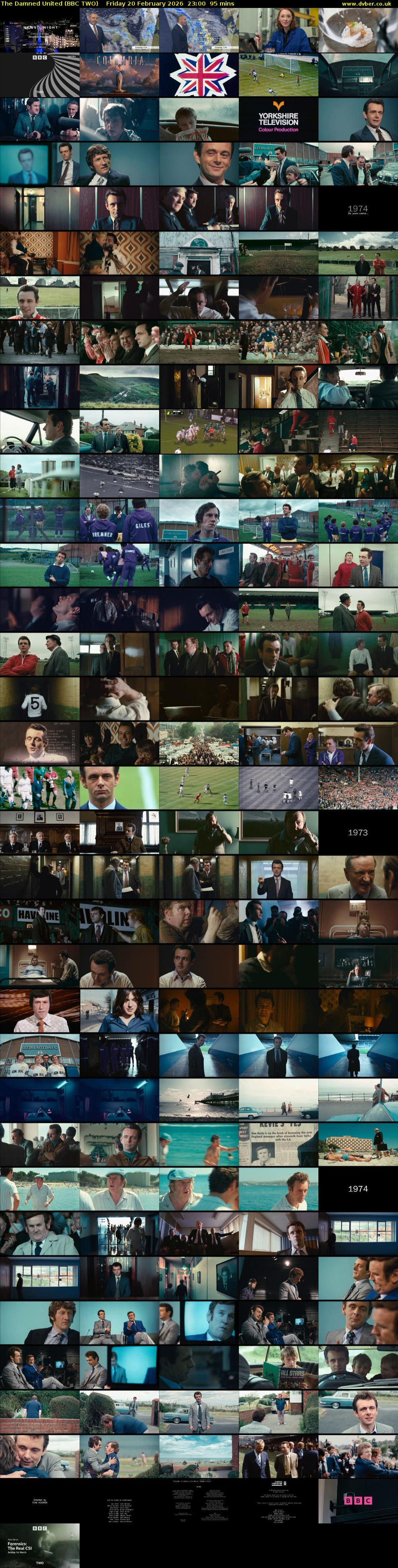 The Damned United (BBC TWO) Friday 20 February 2026 23:00 - 00:35