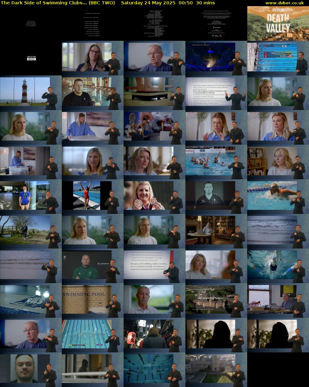 The Dark Side of Swimming Clubs... (BBC TWO) Saturday 24 May 2025 00:50 - 01:20