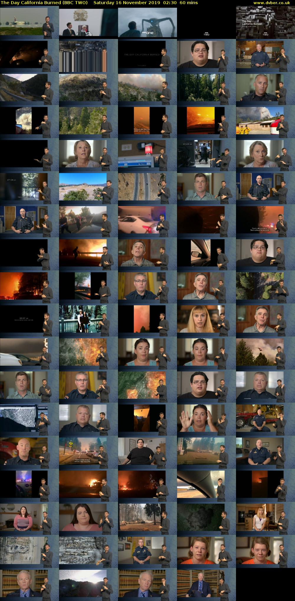 The Day California Burned (BBC TWO) Saturday 16 November 2019 02:30 - 03:30