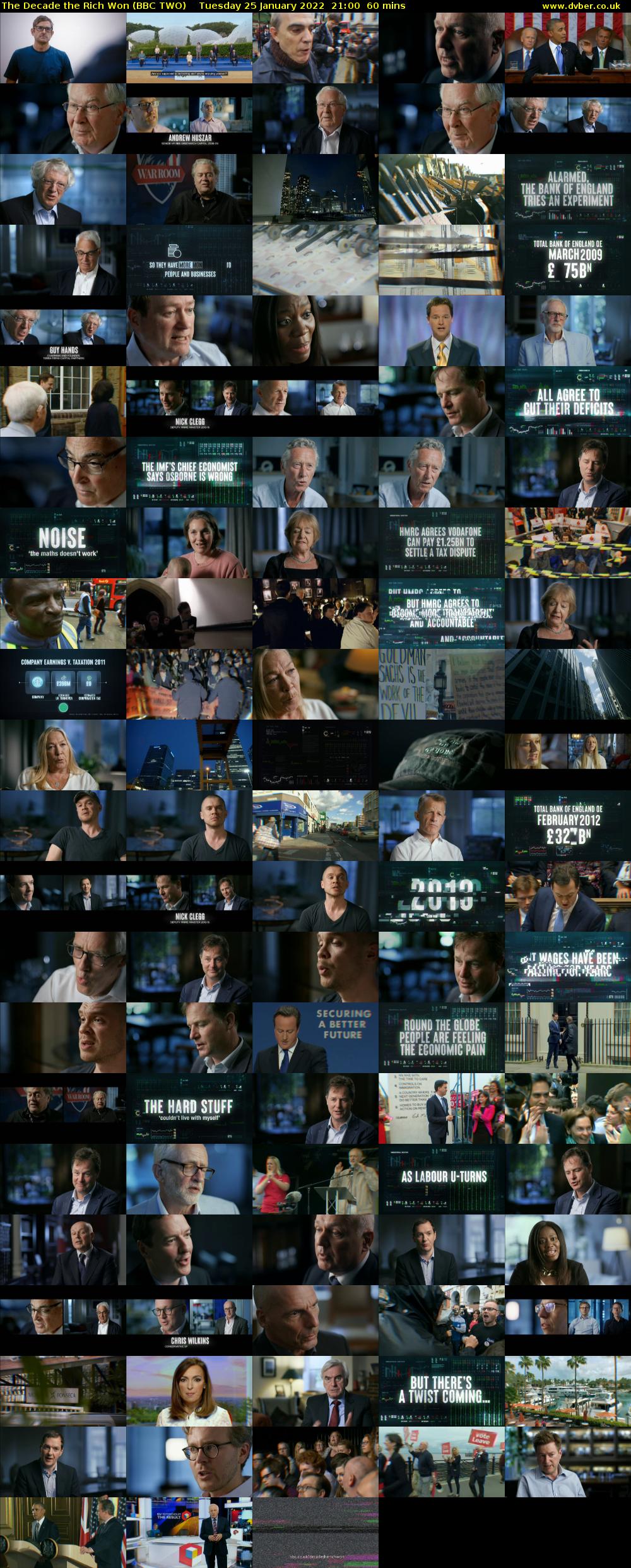 The Decade the Rich Won (BBC TWO) Tuesday 25 January 2022 21:00 - 22:00