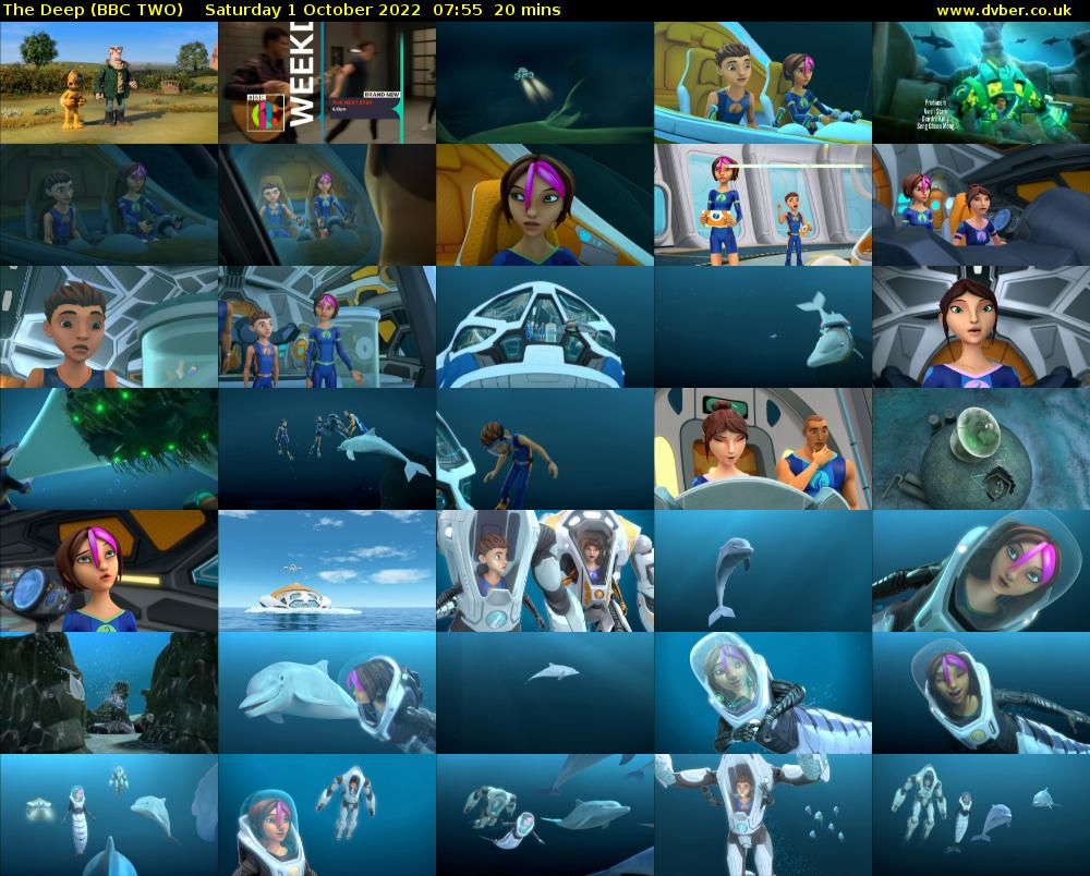 The Deep (BBC TWO) Saturday 1 October 2022 07:55 - 08:15