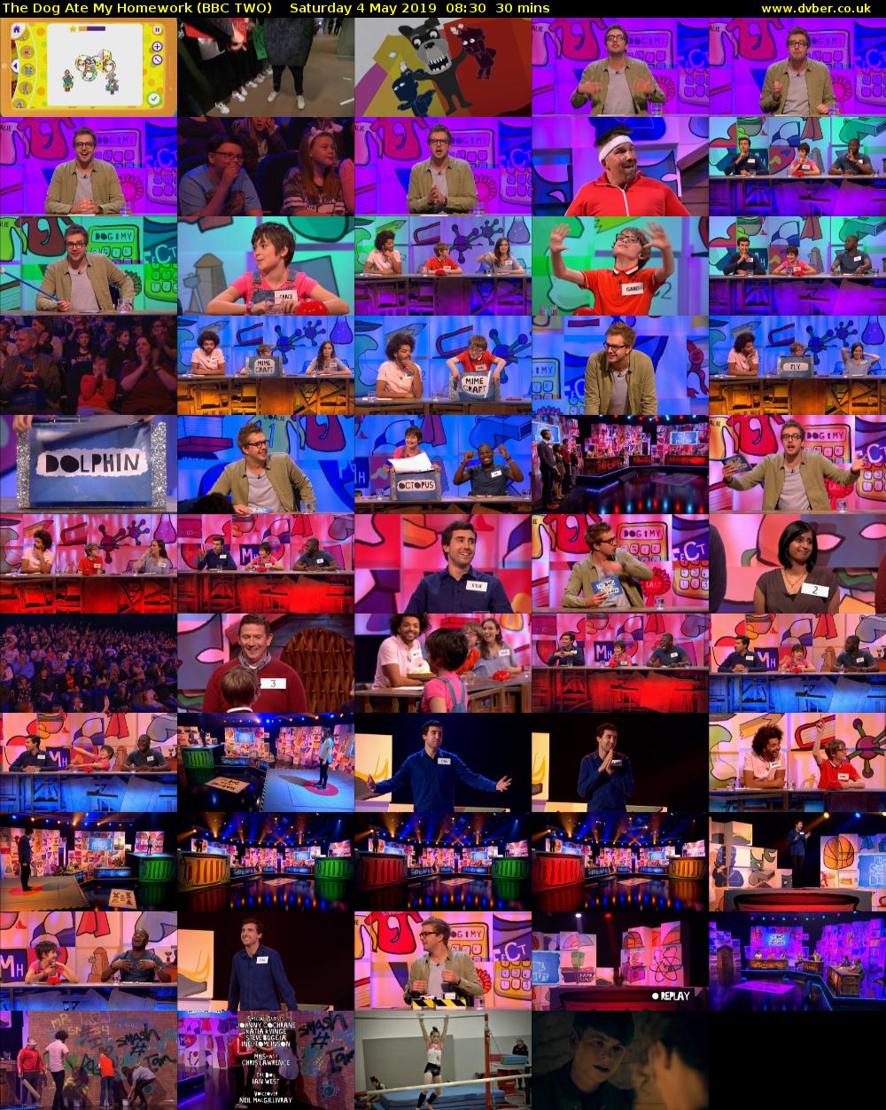 The Dog Ate My Homework (BBC TWO) Saturday 4 May 2019 08:30 - 09:00