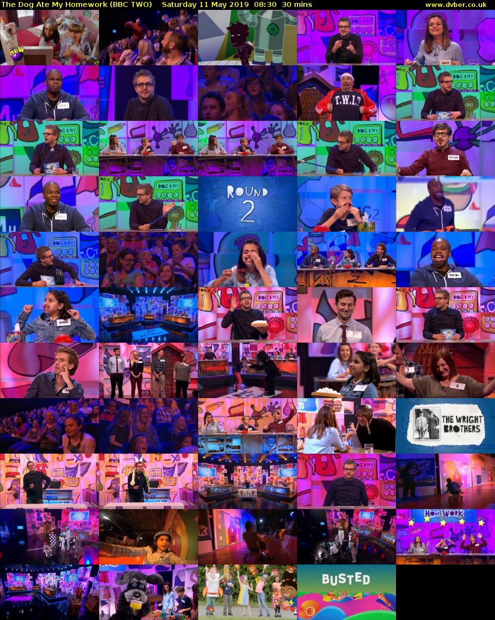 The Dog Ate My Homework (BBC TWO) Saturday 11 May 2019 08:30 - 09:00