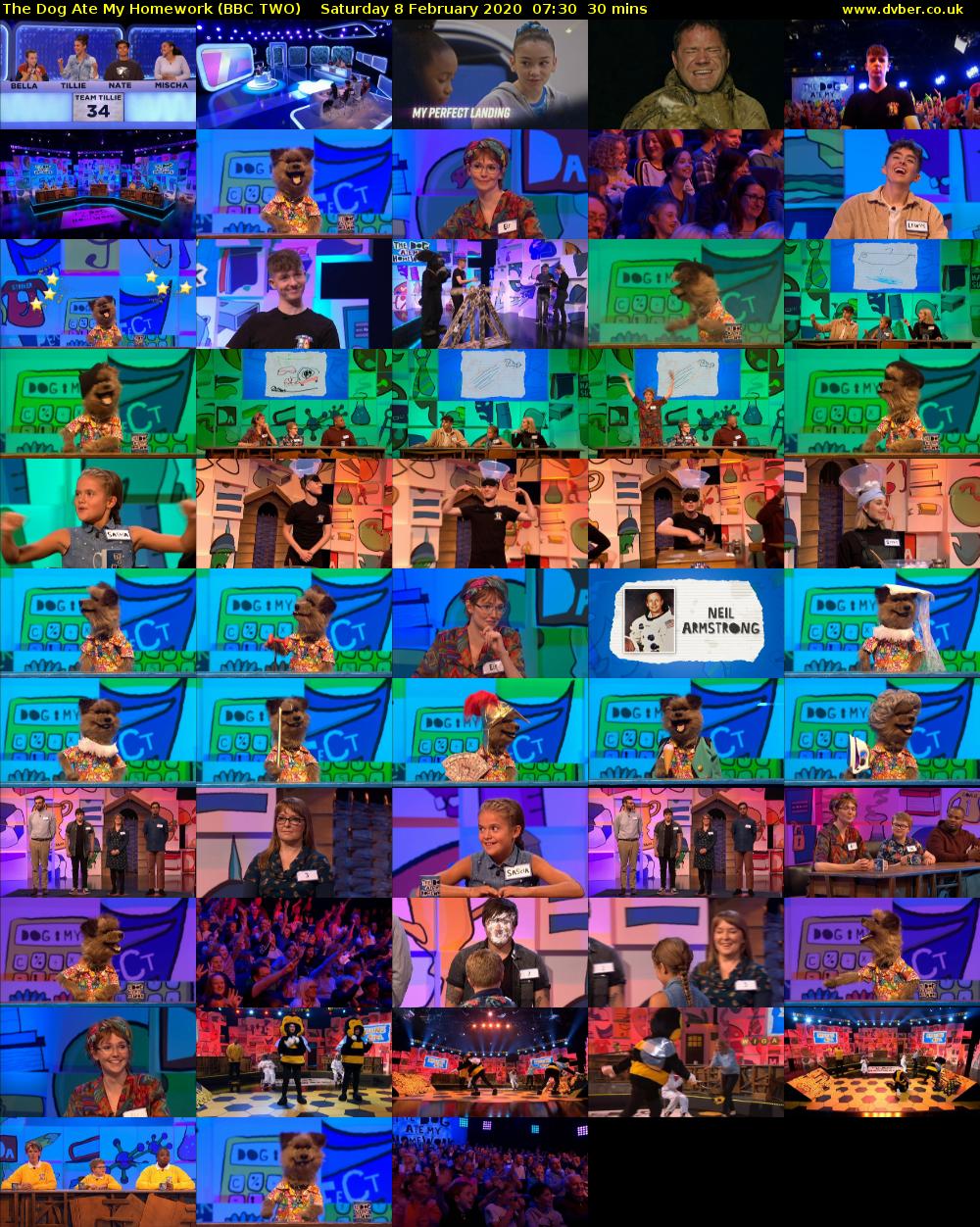 The Dog Ate My Homework (BBC TWO) Saturday 8 February 2020 07:30 - 08:00