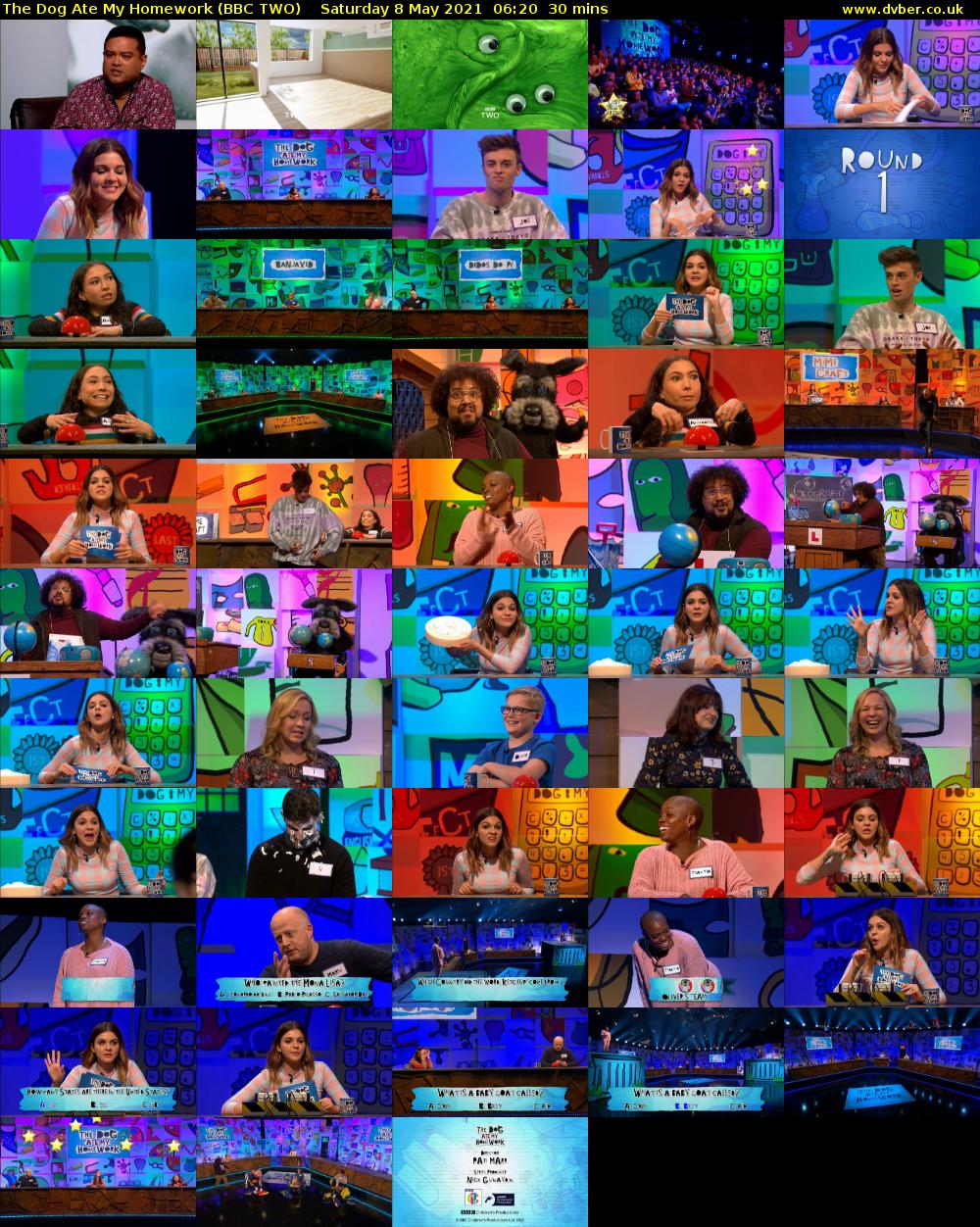 The Dog Ate My Homework (BBC TWO) Saturday 8 May 2021 06:20 - 06:50