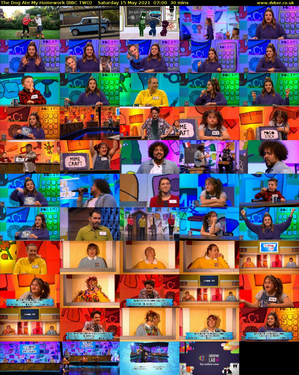 The Dog Ate My Homework (BBC TWO) Saturday 15 May 2021 07:00 - 07:30