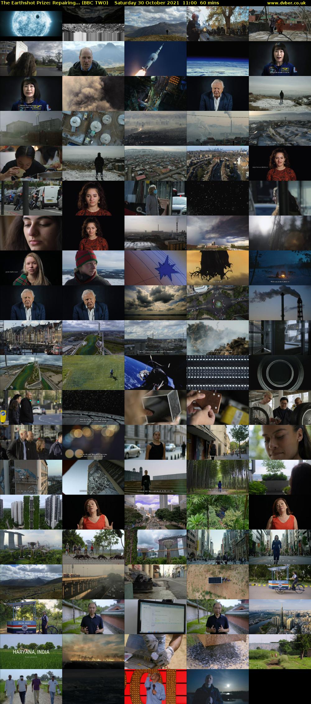The Earthshot Prize: Repairing... (BBC TWO) Saturday 30 October 2021 11:00 - 12:00