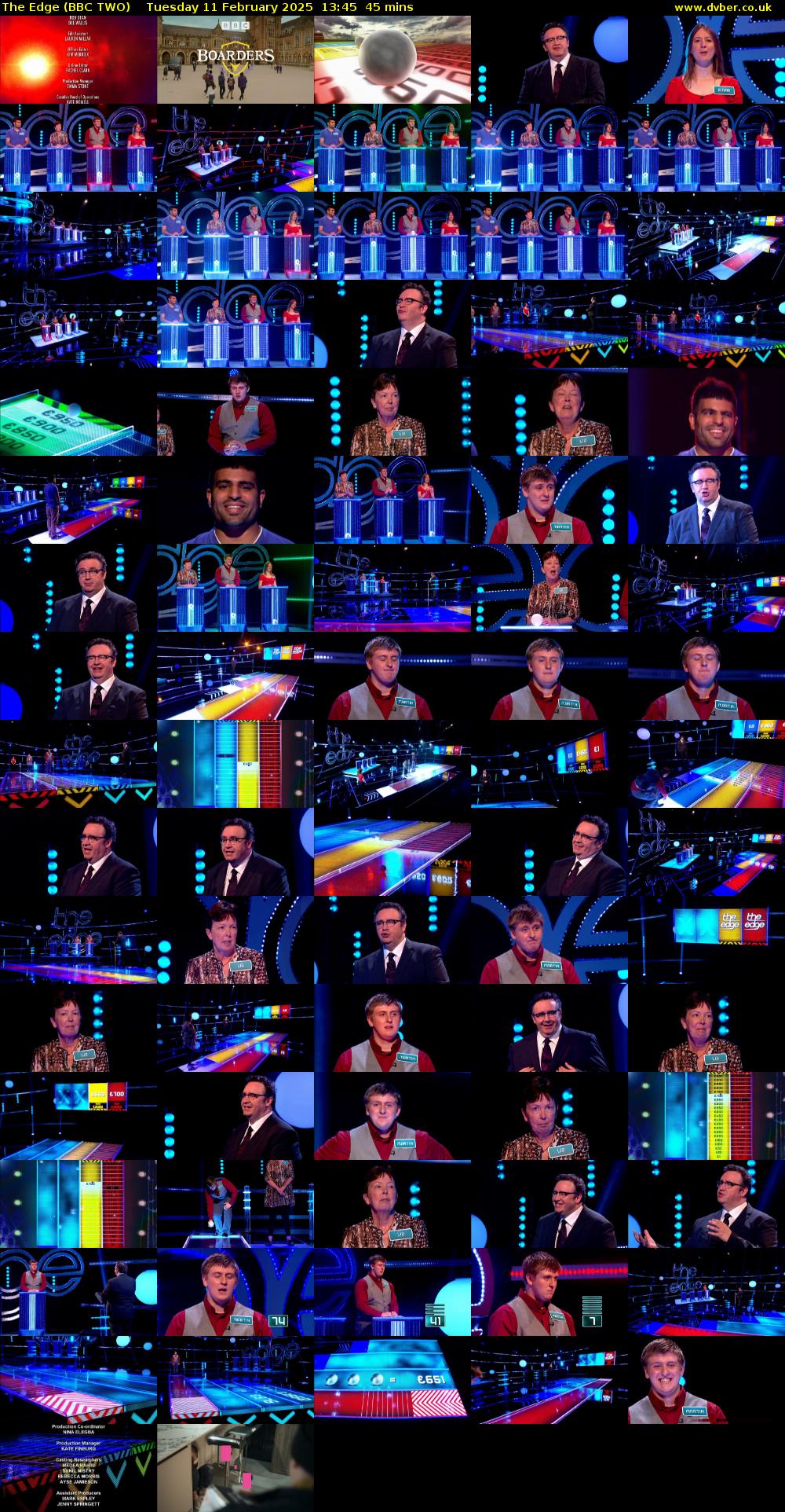 The Edge (BBC TWO) Tuesday 11 February 2025 13:45 - 14:30