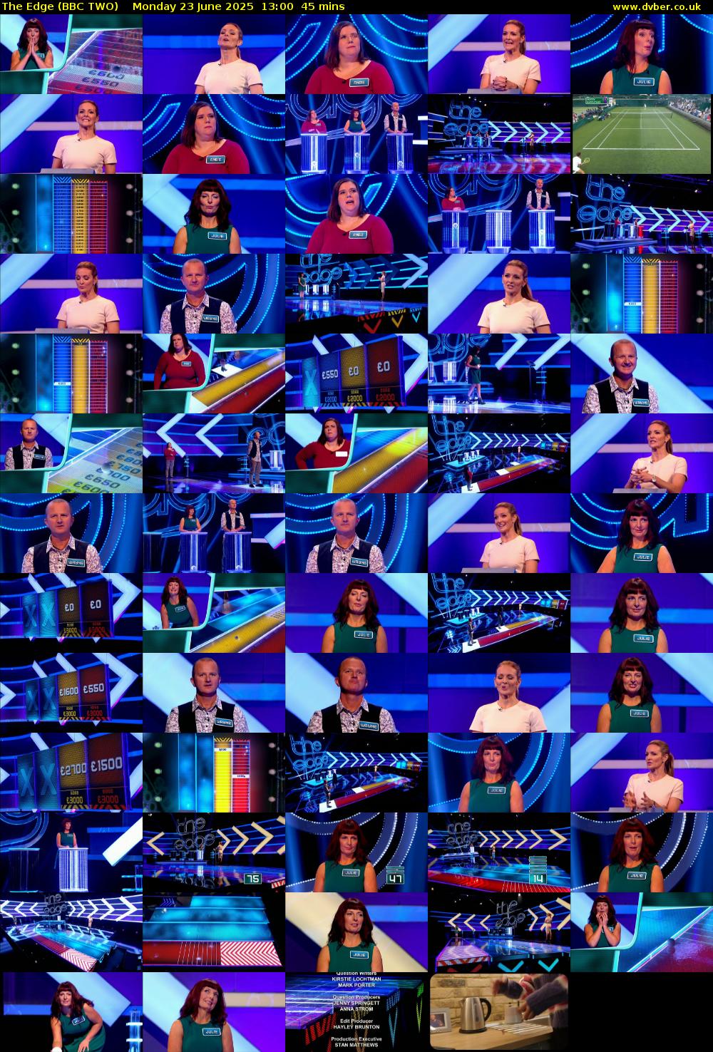 The Edge (BBC TWO) Monday 23 June 2025 13:00 - 13:45