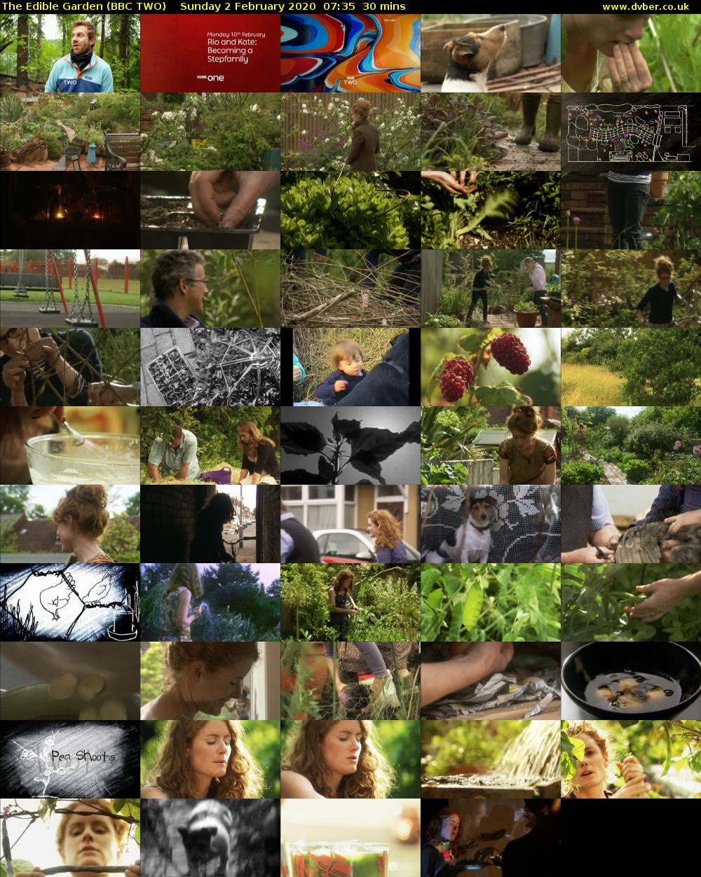 The Edible Garden (BBC TWO) Sunday 2 February 2020 07:35 - 08:05