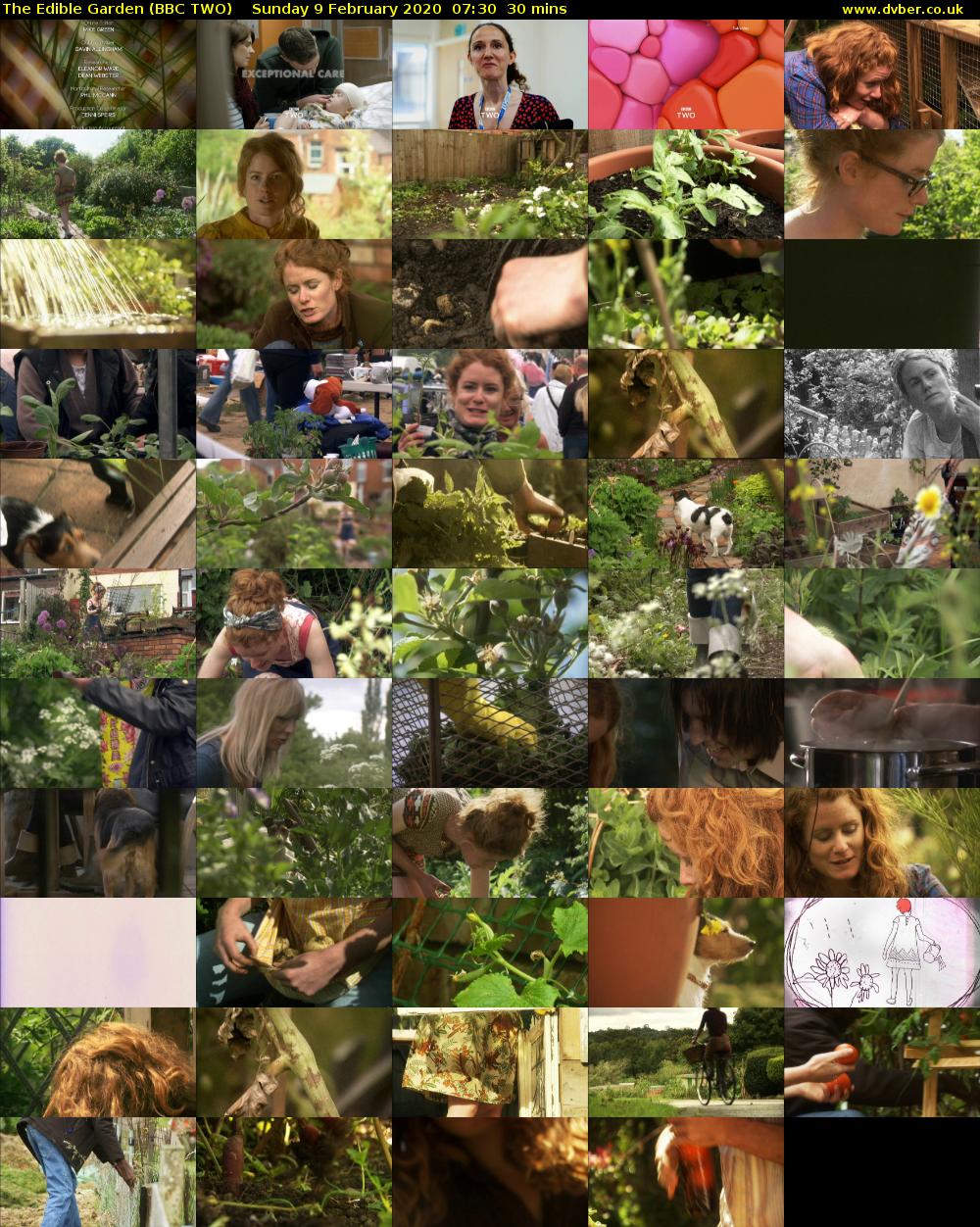 The Edible Garden (BBC TWO) Sunday 9 February 2020 07:30 - 08:00