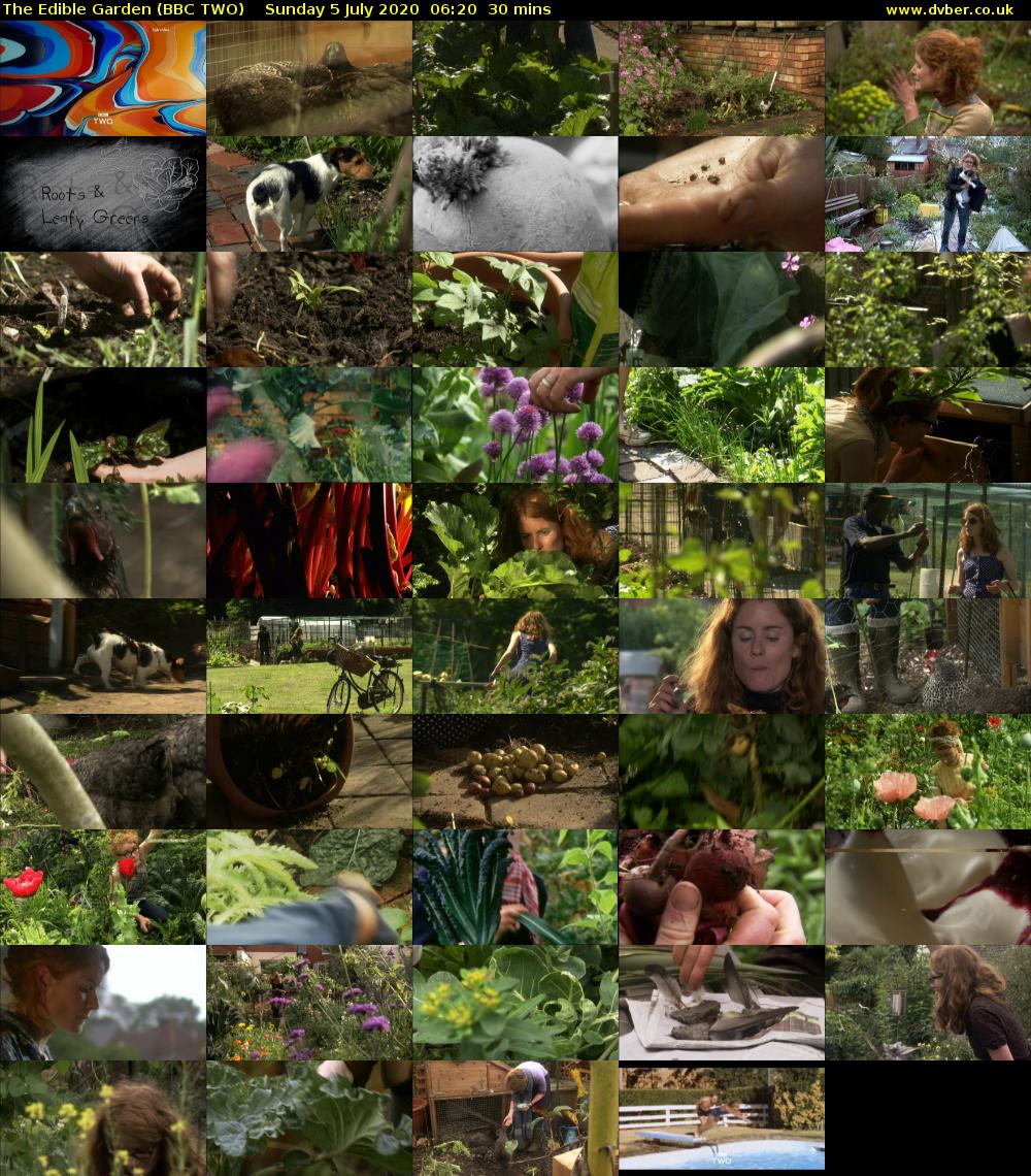 The Edible Garden (BBC TWO) Sunday 5 July 2020 06:20 - 06:50
