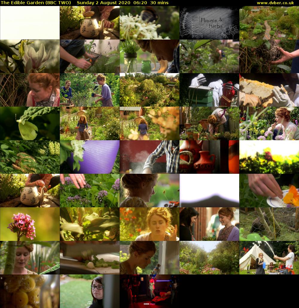 The Edible Garden (BBC TWO) Sunday 2 August 2020 06:20 - 06:50