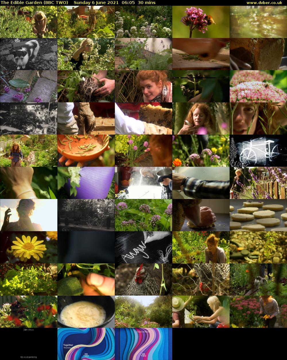 The Edible Garden (BBC TWO) Sunday 6 June 2021 06:05 - 06:35