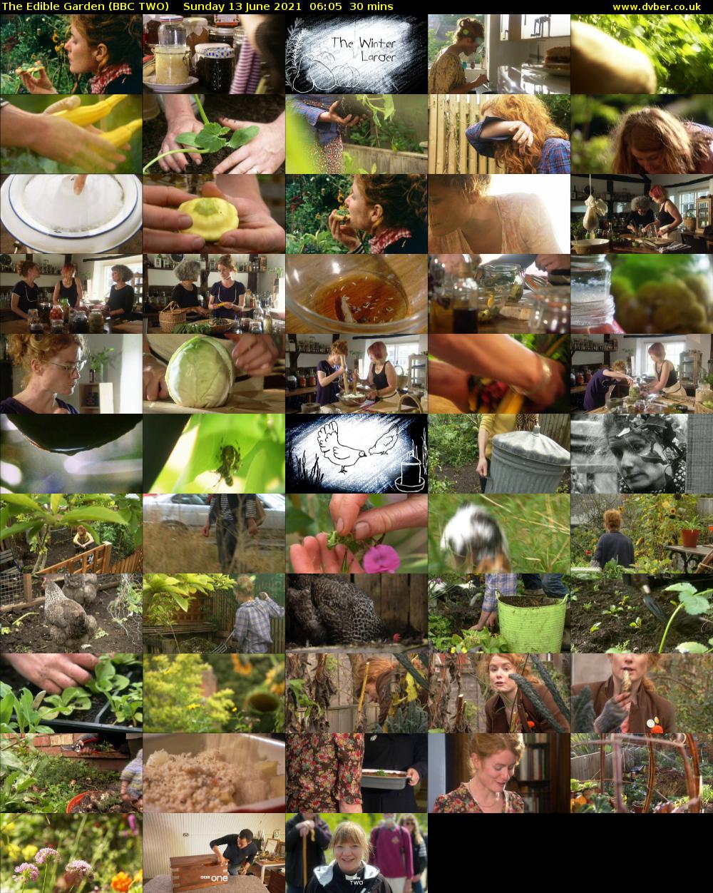The Edible Garden (BBC TWO) Sunday 13 June 2021 06:05 - 06:35