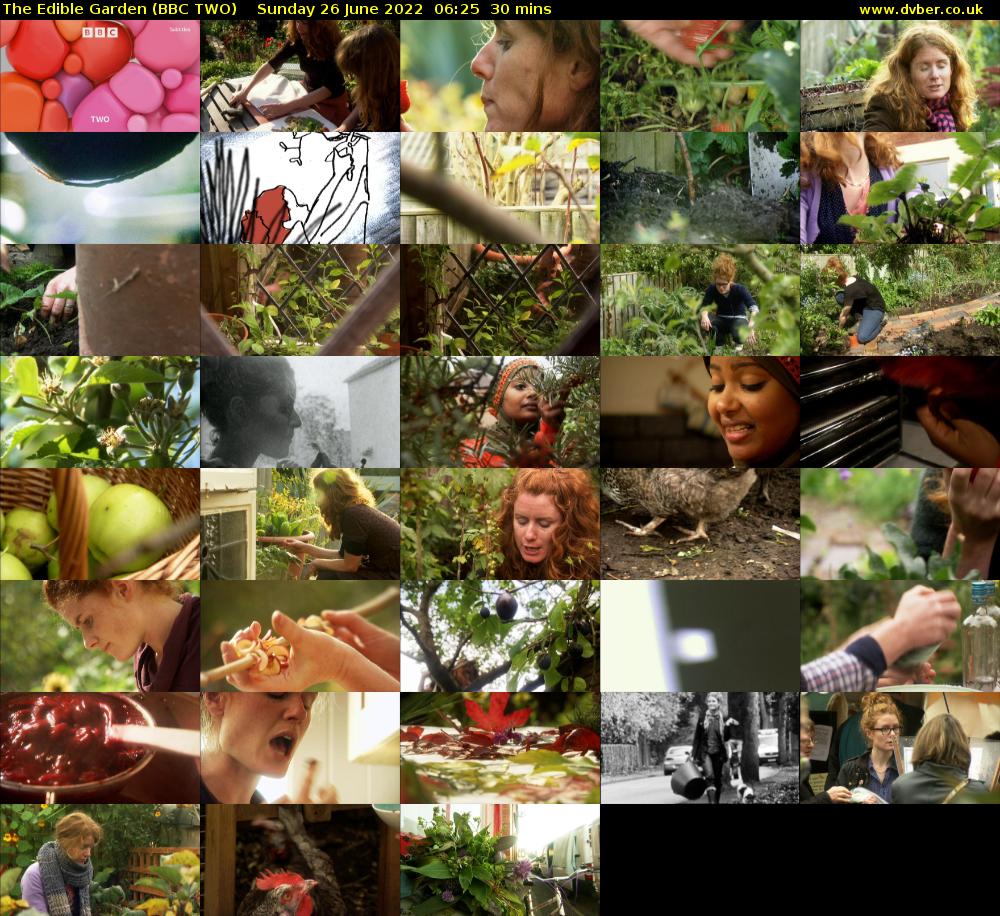 The Edible Garden (BBC TWO) Sunday 26 June 2022 06:25 - 06:55