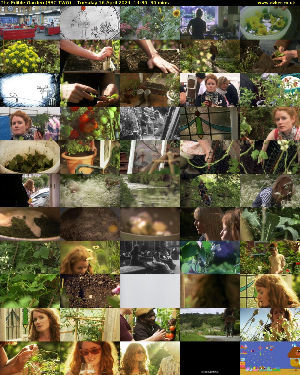 The Edible Garden (BBC TWO) Tuesday 16 April 2024 14:30 - 15:00