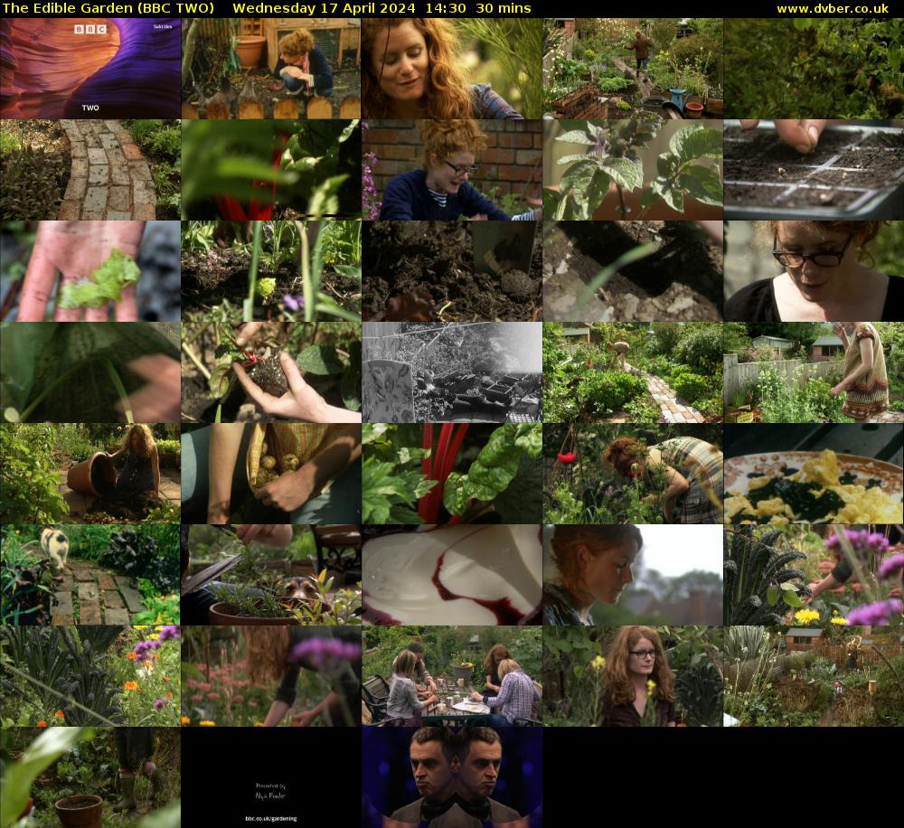 The Edible Garden (BBC TWO) Wednesday 17 April 2024 14:30 - 15:00