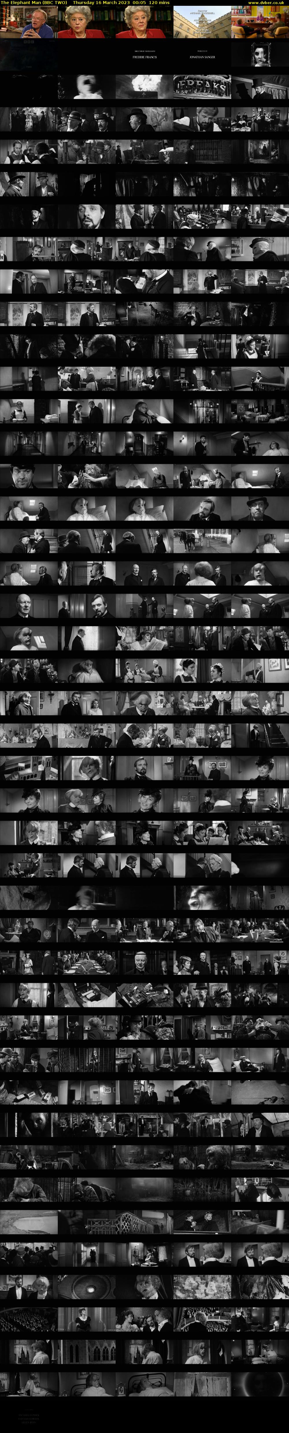 The Elephant Man (BBC TWO) Thursday 16 March 2023 00:05 - 02:05