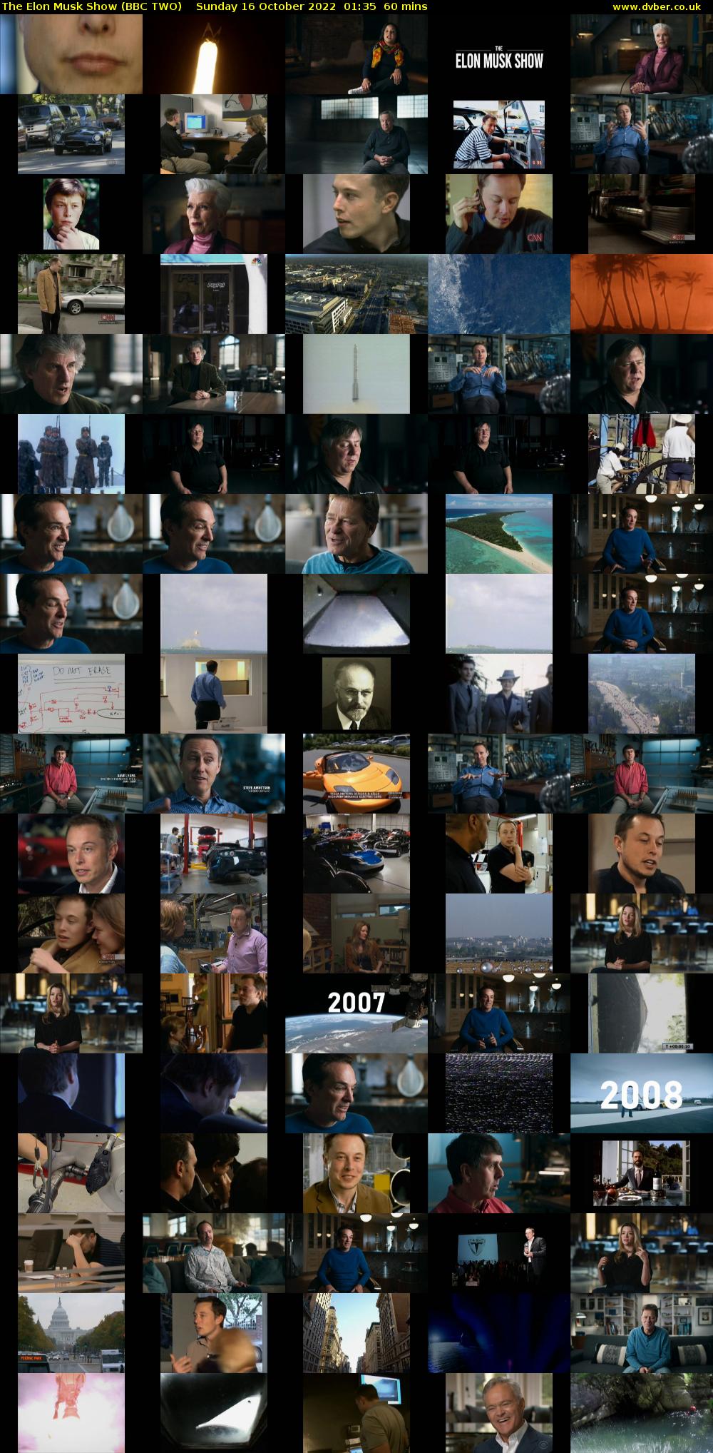 The Elon Musk Show (BBC TWO) Sunday 16 October 2022 01:35 - 02:35
