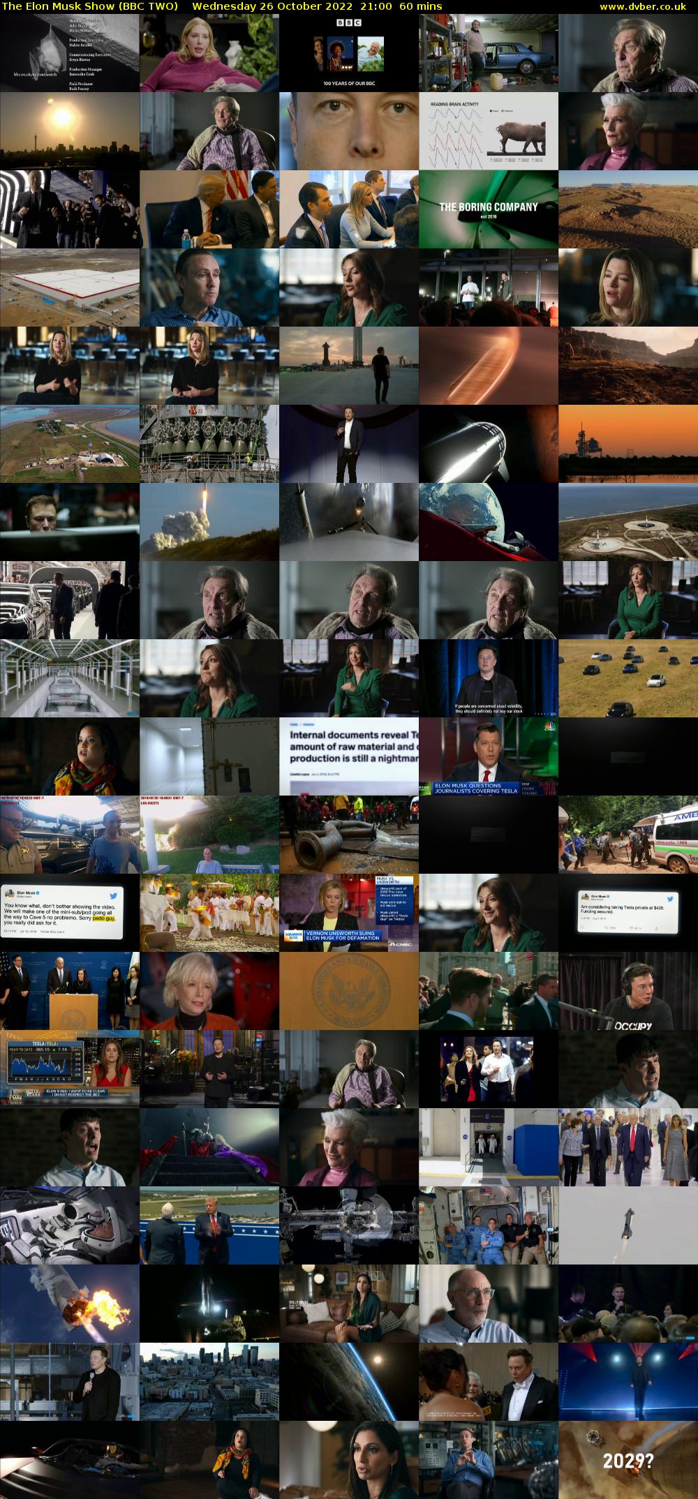 The Elon Musk Show (BBC TWO) Wednesday 26 October 2022 21:00 - 22:00