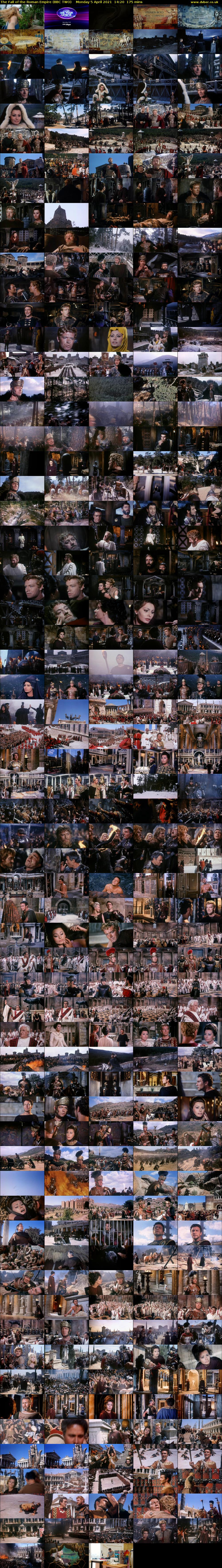 The Fall of the Roman Empire (BBC TWO) Monday 5 April 2021 14:20 - 17:15