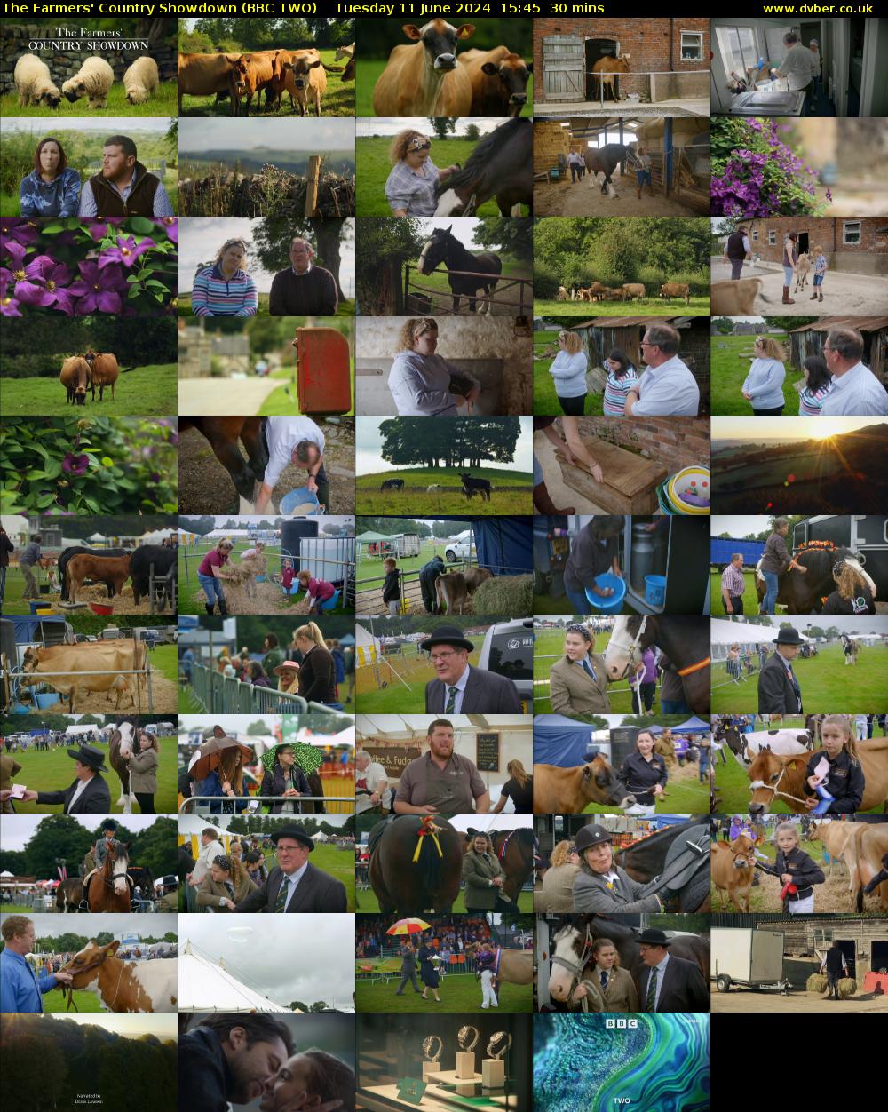 The Farmers' Country Showdown (BBC TWO) Tuesday 11 June 2024 15:45 - 16:15
