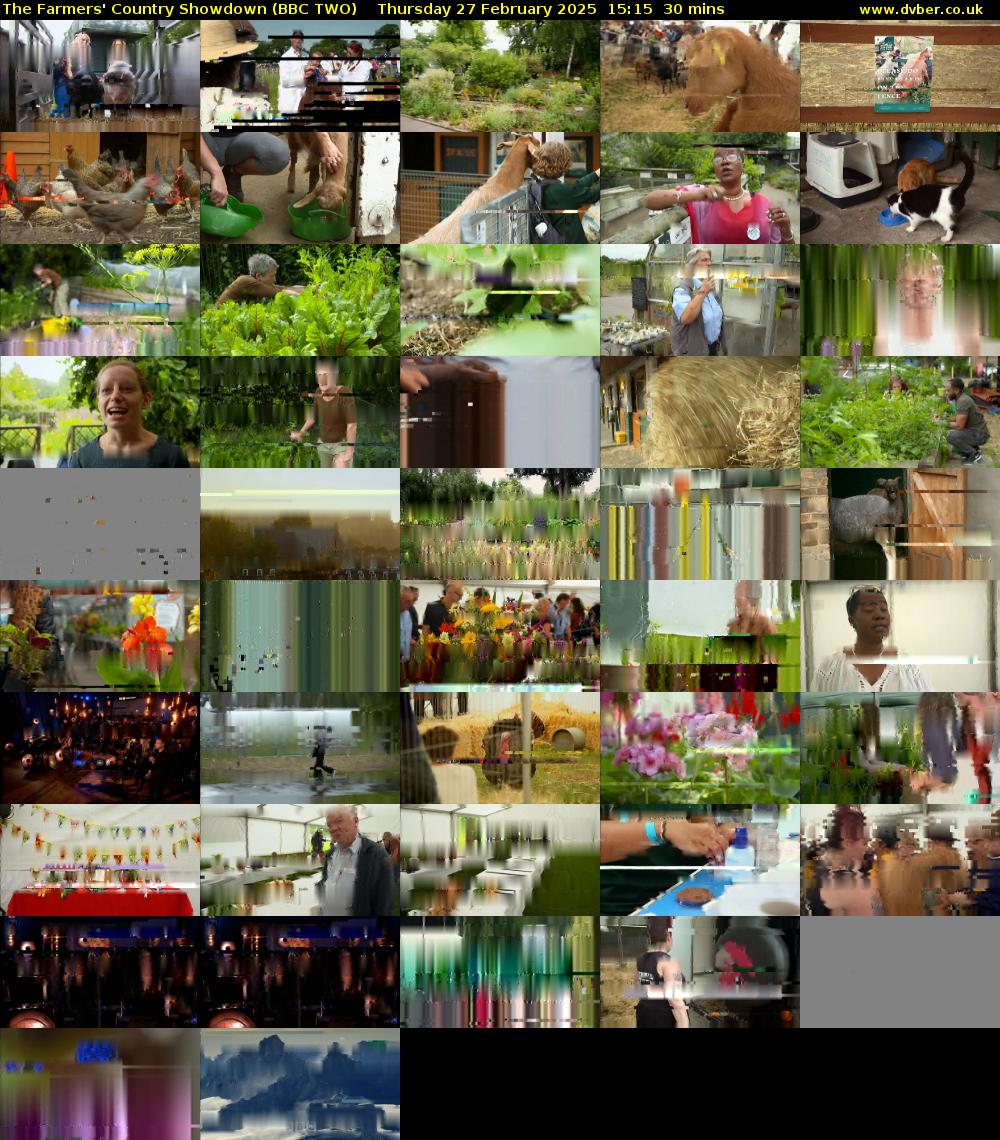 The Farmers' Country Showdown (BBC TWO) Thursday 27 February 2025 15:15 - 15:45