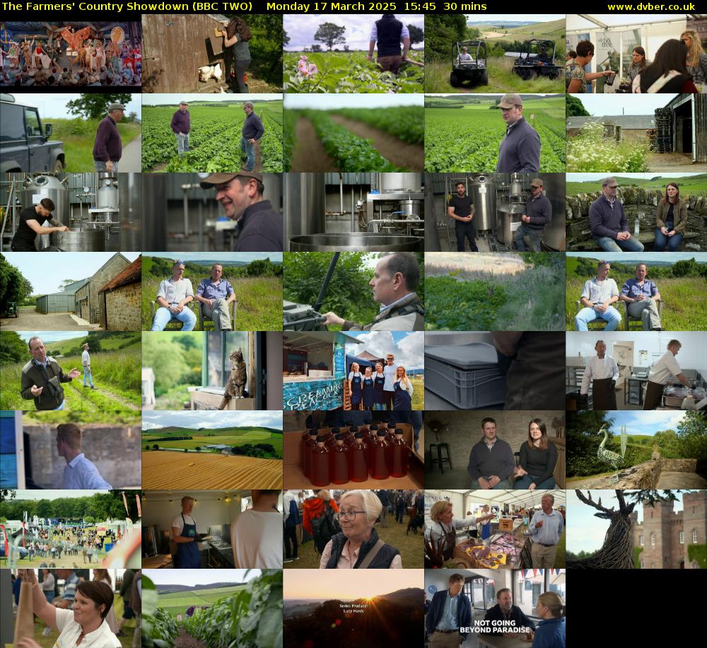 The Farmers' Country Showdown (BBC TWO) Monday 17 March 2025 15:45 - 16:15