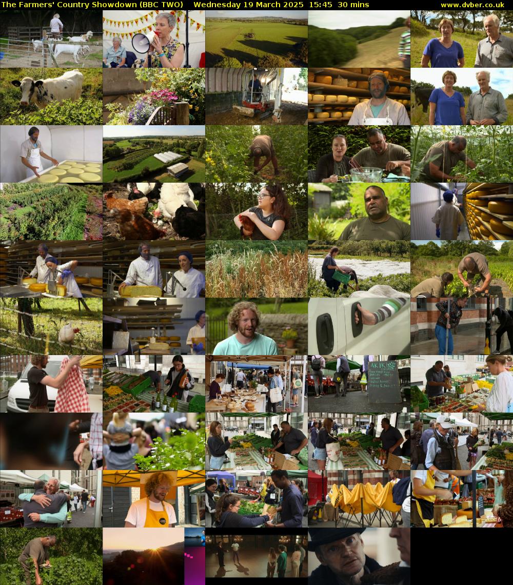 The Farmers' Country Showdown (BBC TWO) Wednesday 19 March 2025 15:45 - 16:15