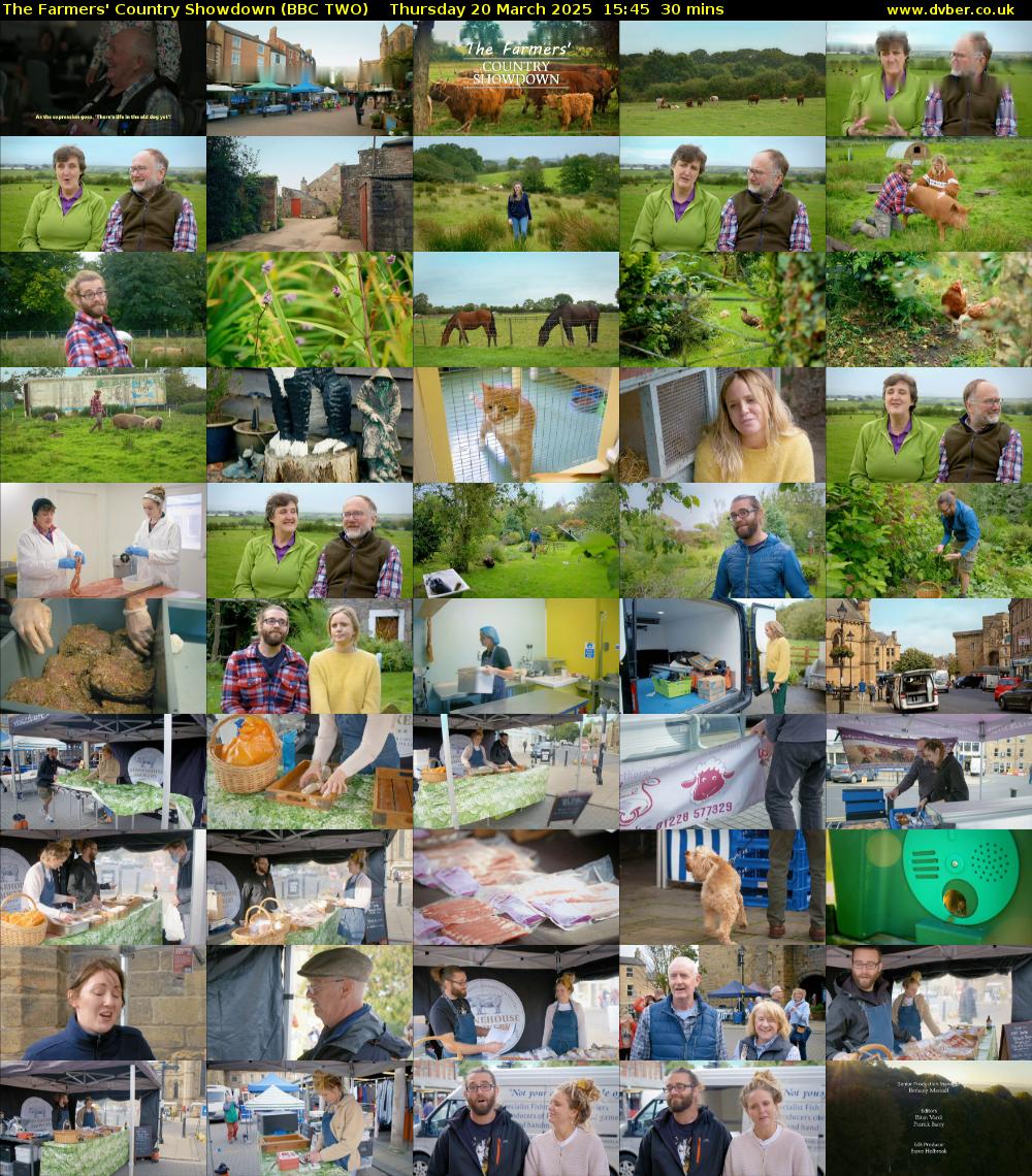 The Farmers' Country Showdown (BBC TWO) Thursday 20 March 2025 15:45 - 16:15