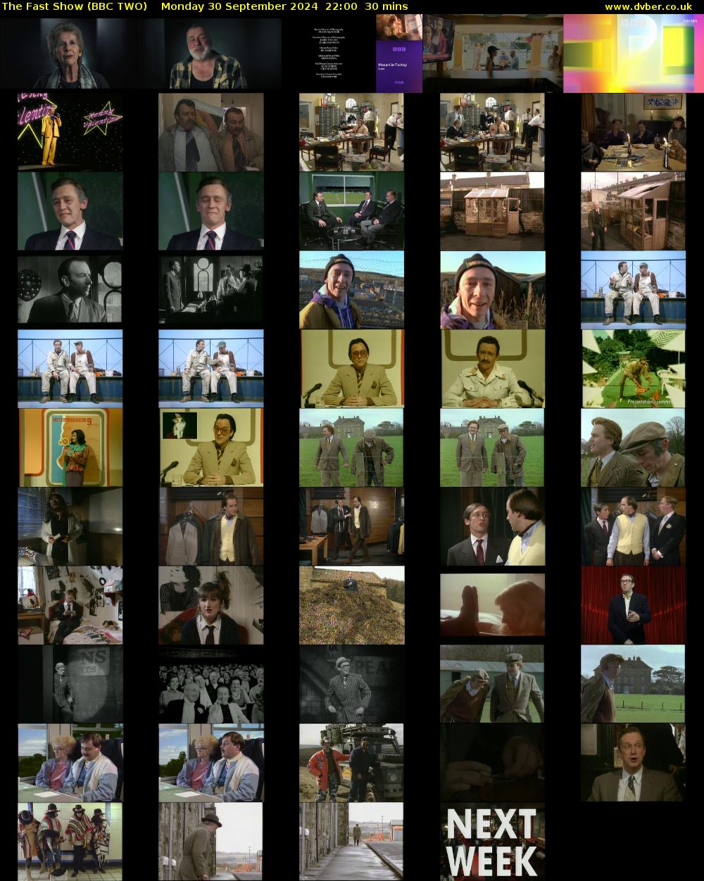 The Fast Show (BBC TWO) Monday 30 September 2024 22:00 - 22:30