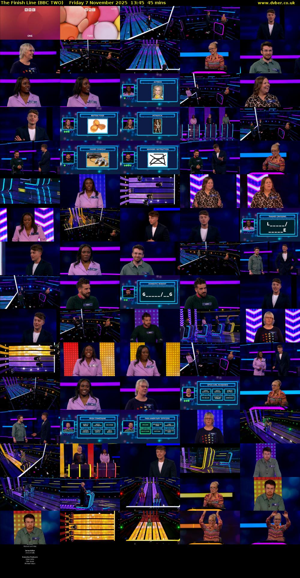 The Finish Line (BBC TWO) Friday 7 November 2025 13:45 - 14:30